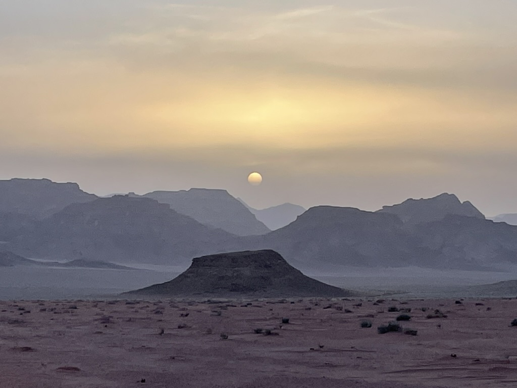 HMDS Jordanie — Couché de soleil dans le Wadi Rum